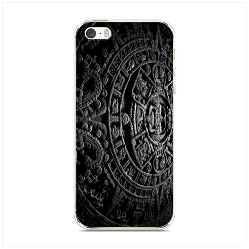 фото Силиконовый чехол "узоры мандала 3" на apple iphone 5/5s/se / айфон 5/5s/se case place