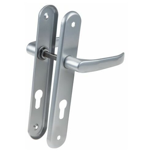 Ручка дверная LENOX 72WB на длинной планке (серебро) (1152046167816) (gamar)