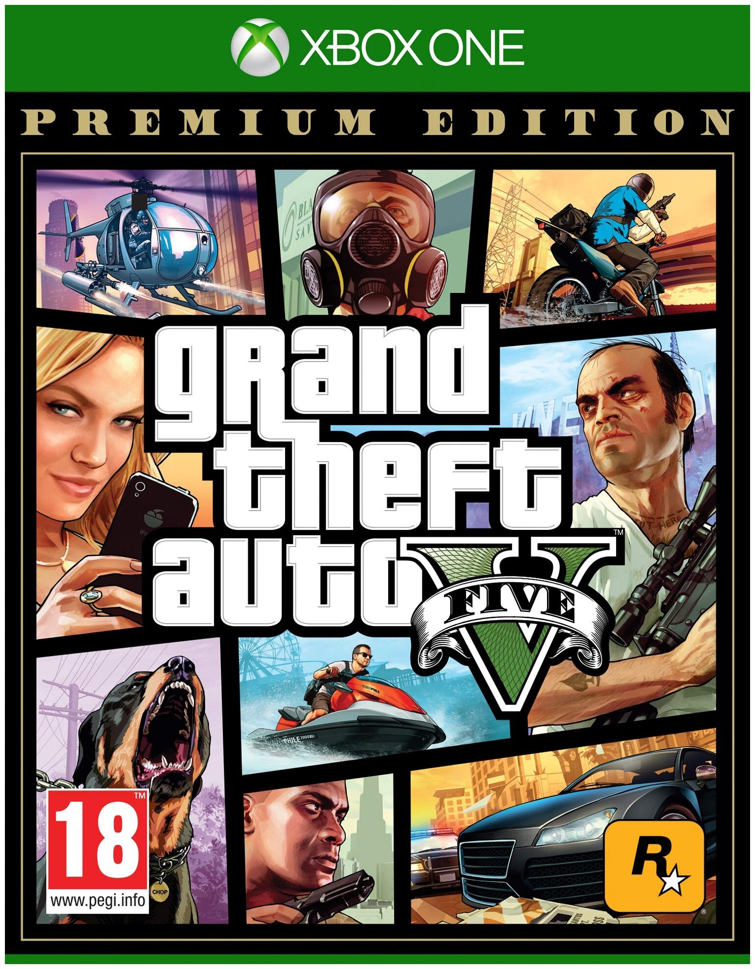 Игра Grand Theft Auto V Premium Edition для Xbox One, все страны