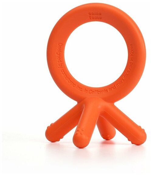 Comotomo Прорезыватель силиконовый, оранжевый