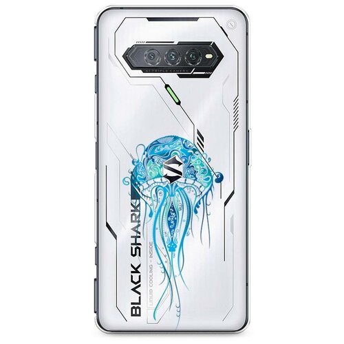 фото Силиконовый чехол "голубая медуза" на xiaomi black shark 4s pro / сяоми блэк шарк 4s про case place
