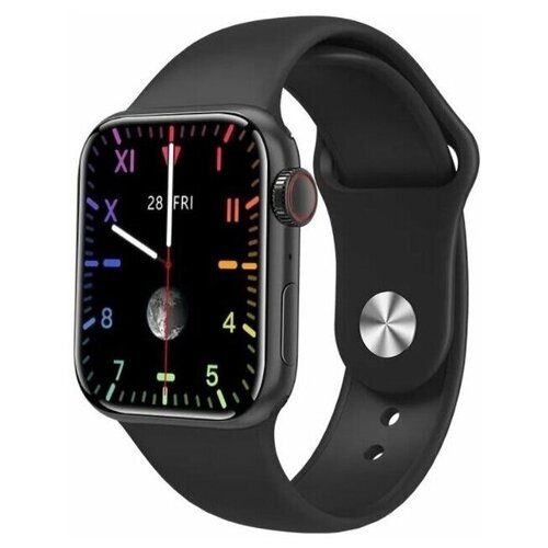 фото Умные часы smart watch m16 mini 2021 38мм, (черный) с полноразмерным экраном и активным колесиком