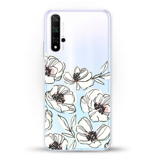 фото Силиконовый чехол цветы на huawei nova 5t andy & paul
