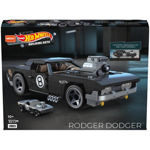 Конструктор Mega Construx Hot Wheels HDJ98 Роджер Доджер, 1011 дет.