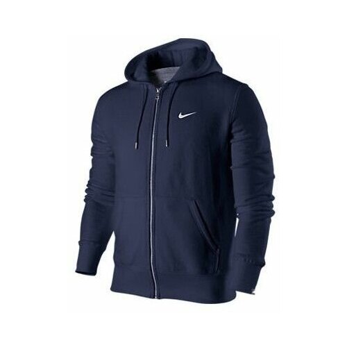 Nike Squad Fleece Hoody Sweatjacke M. Kapuze 410187 473 Navy размер М