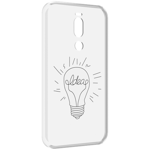 Чехол MyPads лампочка-с-идеей для Meizu X8 задняя-панель-накладка-бампер