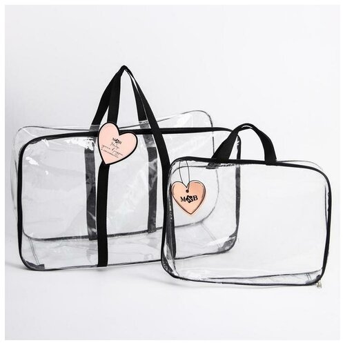 Mum&Baby Набор сумка в роддом и косметичка «Сердце»