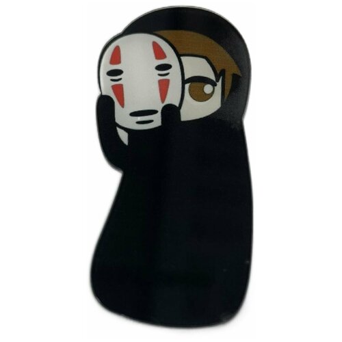 фото Значок виниловый "безликий" снимает маску plush story