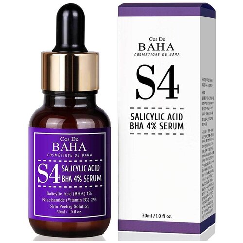 COS DE BAHA Salicylic Acid 4% Serum Сыворотка для жирной кожи лица с салициловой кислотой, 30 мл, 50 г