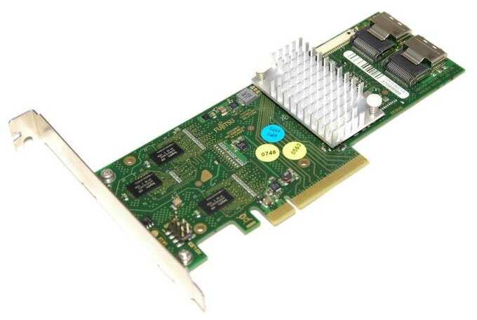 Контроллер Fujitsu D2616 SAS/SATA 512MB RAID 0/1/5/6/10 SFF8087 x2 PCI-E x8 6G (LSI 2108)