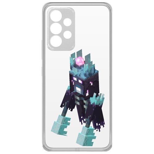 Чехол-накладка Krutoff Clear Case Minecraft-Несчастный Призрак для Samsung Galaxy A33 (A336) чехол накладка krutoff clear case minecraft эндермен для samsung galaxy a33 a336