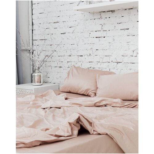Комплект постельное белья Hypnos двуспальный Евро Макси, 100% хлопок, сатин, наволочки 50x70