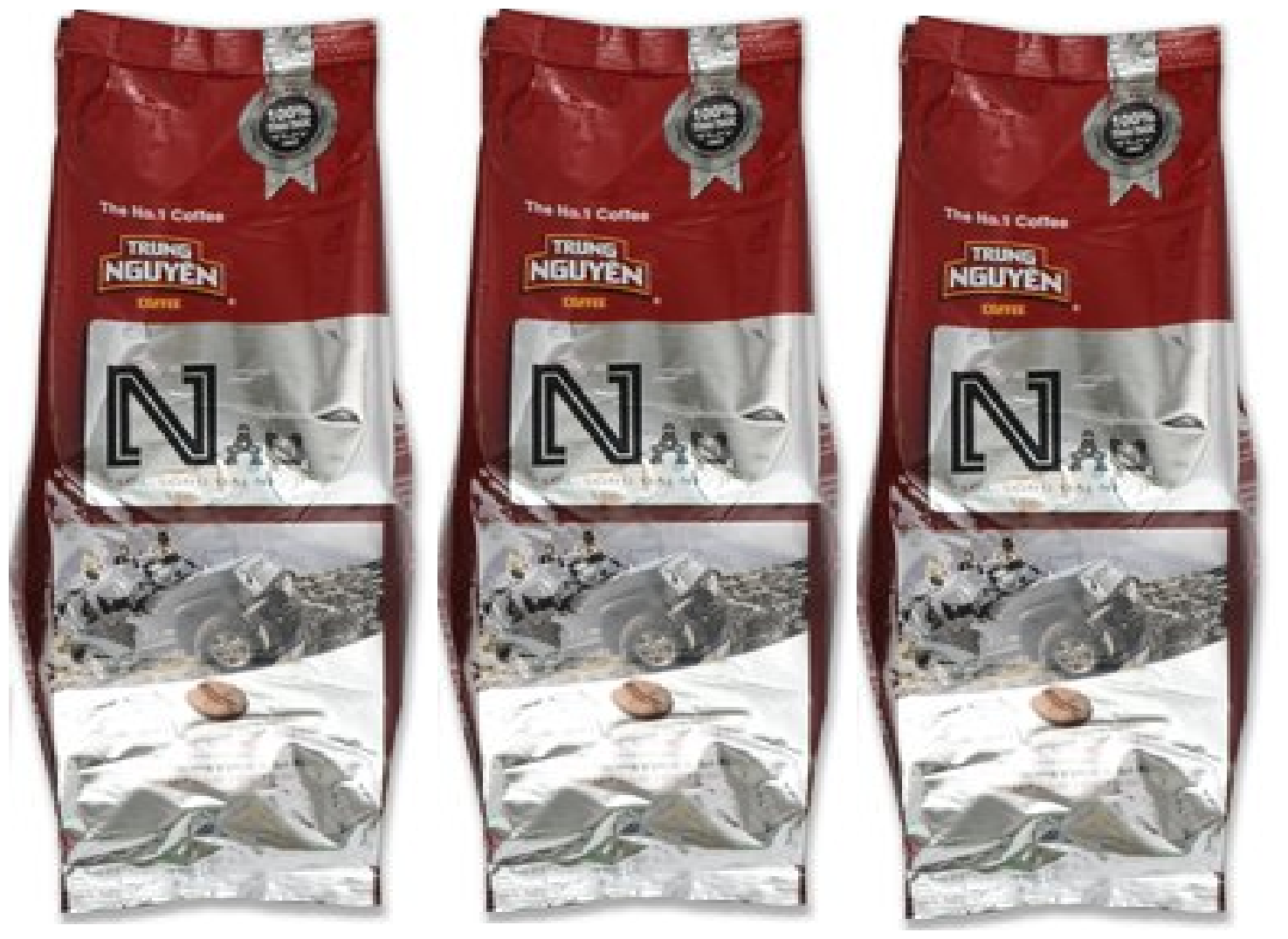 Вьетнамский молотый кофе "NAU" (TRUNG NGUYEN) три упаковки по 500г