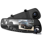 Видеорегистратор зеркало FULL HD, зеркало заднего вида с видеорегистратором + карта памяти 32 Gb, одна камера - изображение