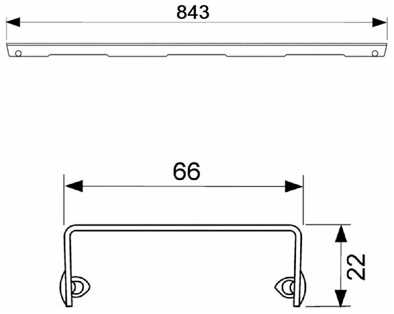 Решетка Tece TECEdrainline Lines 90 см матовая - фото №6
