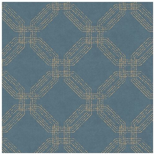 Обои AS Creation коллекция Pop Style артикул 37477-3 винил на флизелине ширина 53 длинна 1005 Германия цвет синий узор ромб абстракция сетка 2110₽