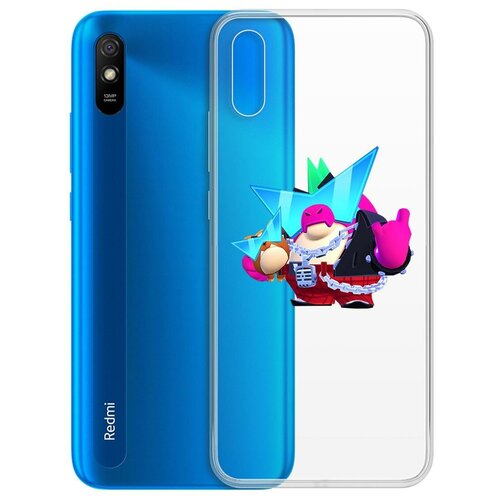 Чехол-накладка Clear Case Brawl Stars-Плохиш Базз для Xiaomi Redmi 9A чехол накладка clear case brawl stars плохиш базз для xiaomi poco m4 pro