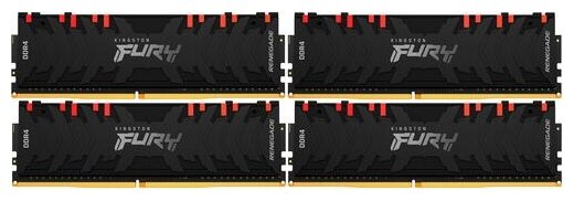 Оперативная память Kingston FURY Renegade RGB 32 ГБ (8 ГБ x 4) DDR4 3600 МГц DIMM CL16 KF436C16RBAK4/32