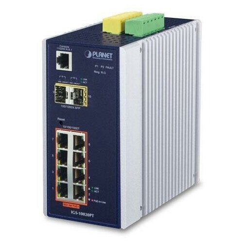 IP30 L2+ SNMP Manageable 8-Port Gigabit POE(Af) Switch + 2-Port Gigabit SFP Industrial Switch (-40 to 75 C), ERPS Ring Supported, 1588 2 4g wifi to can converter module supports udp tcp protocol and complies with ieee 802 11a b g n standards