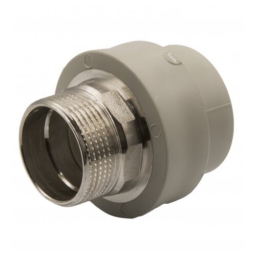 Муфта комб. нар 40х1 1/4'' под ключ EVER plast серый (Россия)*