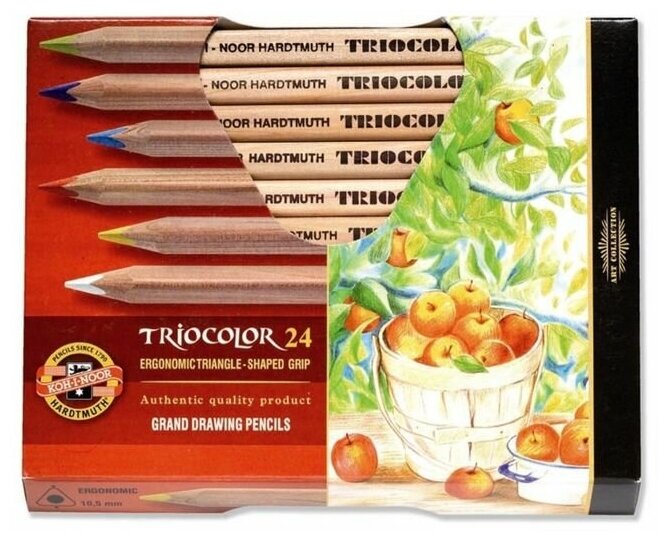 Карандаши 24цв K-I-N 3154 Triocolor 3154N трехгранные 2474668