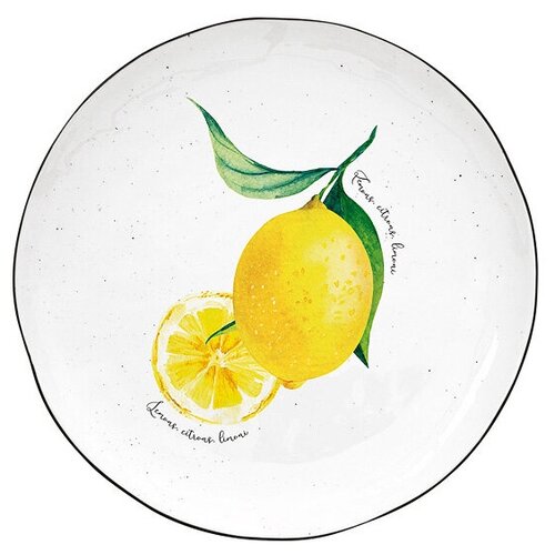 фото Тарелка закусочная amalfi 21 см материал фарфор, цвет белый, easy life, el-r2202_amal