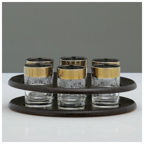 Мини-бар Гравировка 6 предметов овал 50 мл 1201₽