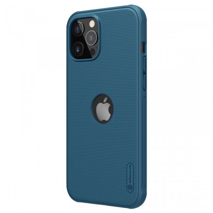 Чехол накладка Nillkin Super Frosted Shield Pro для Apple iPhone 12 Pro Max, синий
