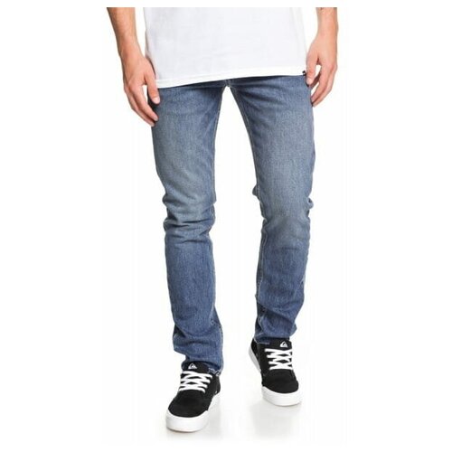 Джинсы Quiksilver, размер W29/L32, синий джинсы зауженные levi s размер w29 l32 синий