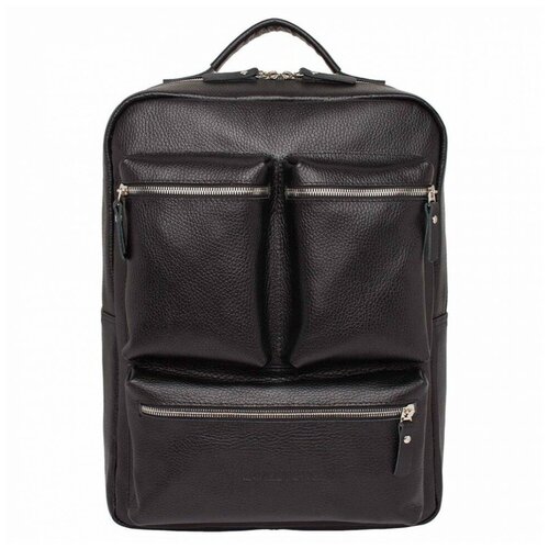 фото Мужской кожаный рюкзак для ноутбука lakestone norley black 918306/bl