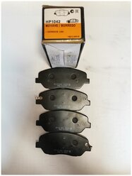 Колодки тормозные дисковые передние, комплект Hsb HP1042 SSANGYONG Actyon, HYUNDAI Santa Fe, KIA Sorento
