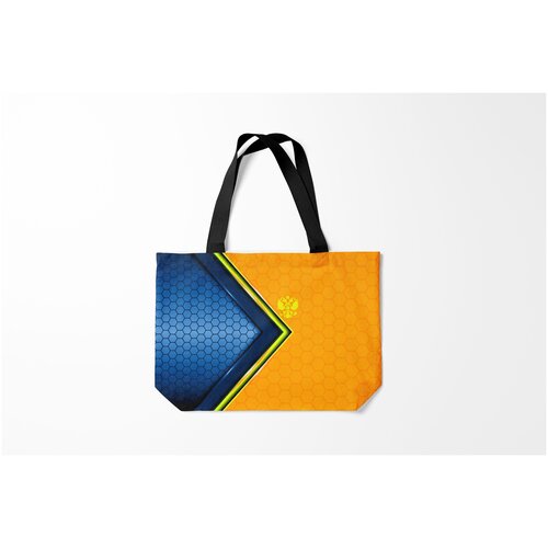 фото Сумка-шоппер / 46х35 см / патриотичные / я русский россия burnettie