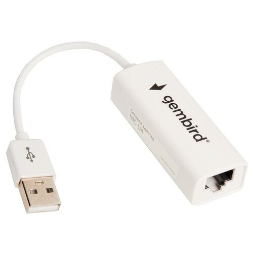 NIC-U4 Сетевой Ethernet-адаптер Gembird (USB Type A [папа]- Ethernet RJ-45 [мама])