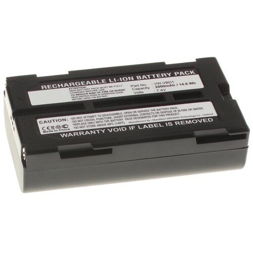 Аккумуляторная батарея iBatt 2000mAh для Panasonic PV-GS200, PV-GS400, PV-DBP5