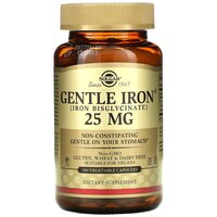 Gentle Iron (Iron Bisglycinate) капс., 25 мг, 180 шт.