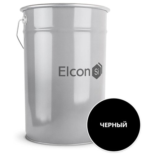 Грунт-эмаль Elcon по ржавчине 3 в 1, матовая, черный, 25 кг