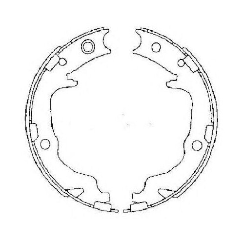 фото Колодки тормозные барабанные ручного тормоза | зад | textar арт. 91073400