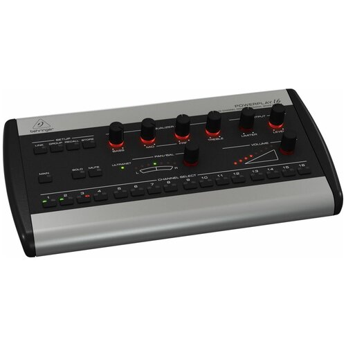 behringer p16 d powerplay 16 распределитель сигнала для системы персонального мониторинга powerplay 16 Behringer P16-M PowerPlay 16 цифровой микшерный пульт 16-канальный