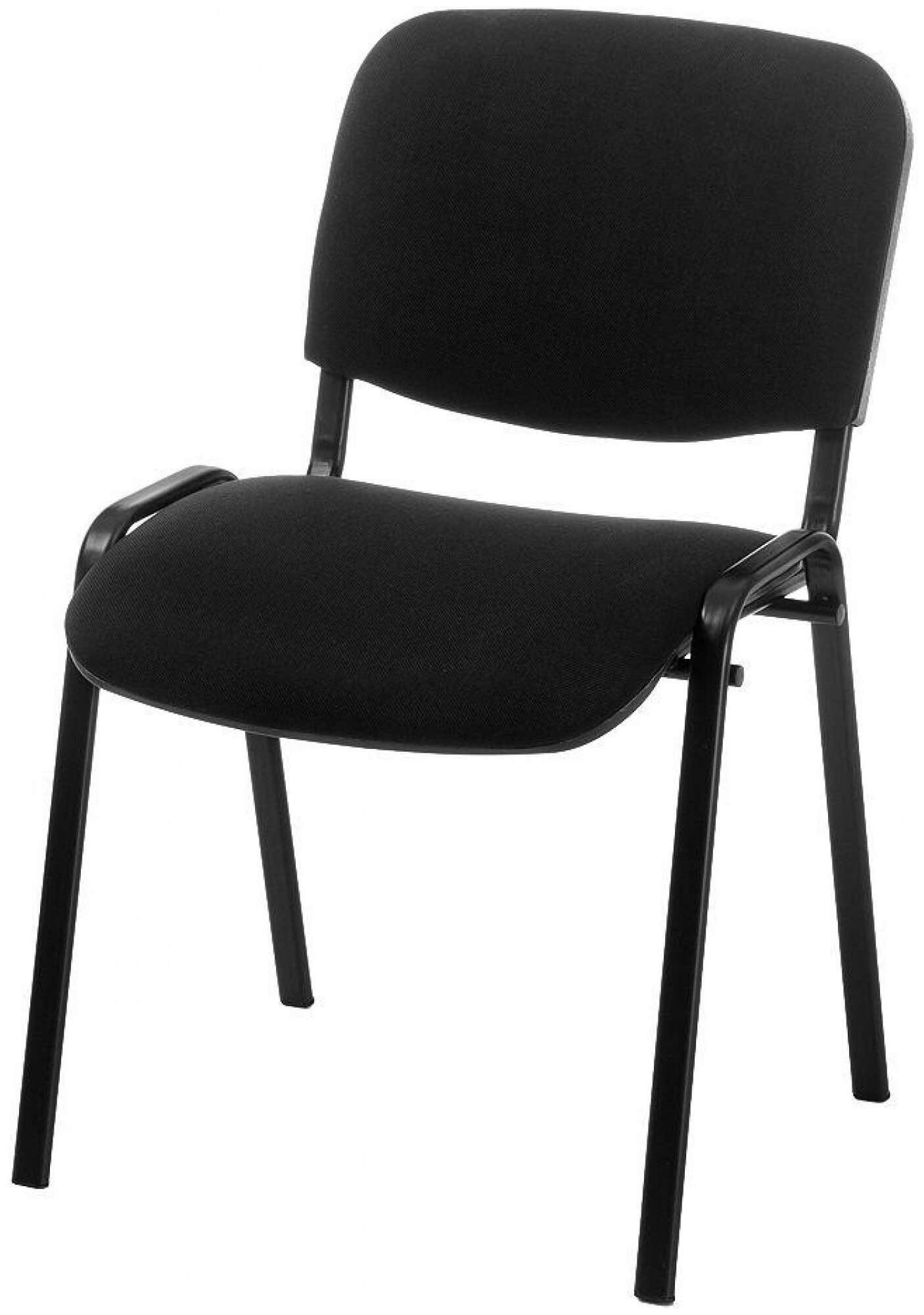 Стул для посетителей Easy Chair Rio (изо) хром, ткань чёрная С-11/ТК-1