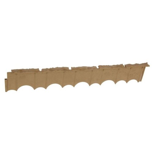 Бордюр «Камешки», 75 × 13 × 2 см, песочный