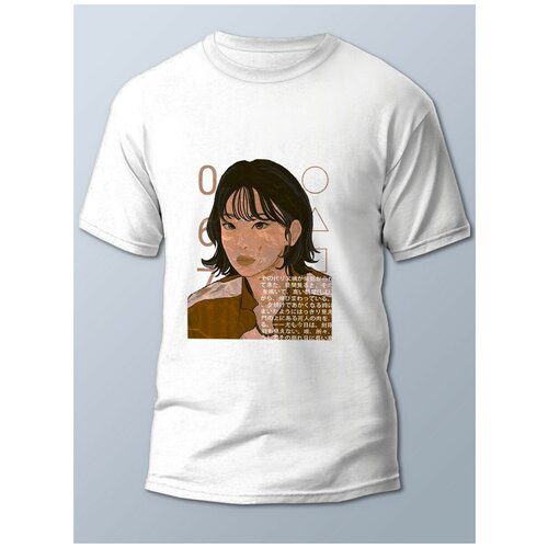 фото Футболка мужская белая сериалы игра в кальмара (игра в кальмара, squid game) - 21790 brut-shop