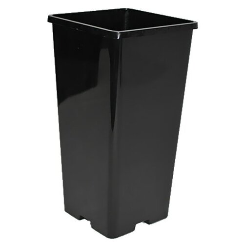 Горшок для рассады пластиковый 2л 11*11*21,5см (черный)