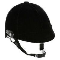 Шлем для верховой езды, бархат, одноразмерный, мягкий подклад, черный 7184157