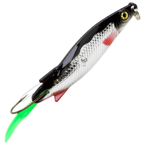 Блесна колебалка незацепляйка для рыбалки AQUA Тобик 80mm 24g цвет 01 2шт