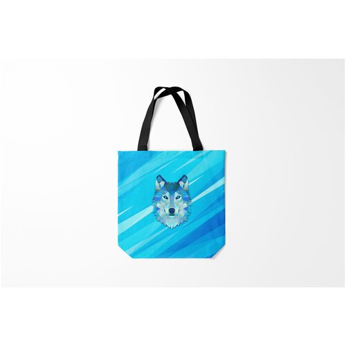 фото Сумка-шоппер / 40х40 см / звери / волки холодный волк burnettie