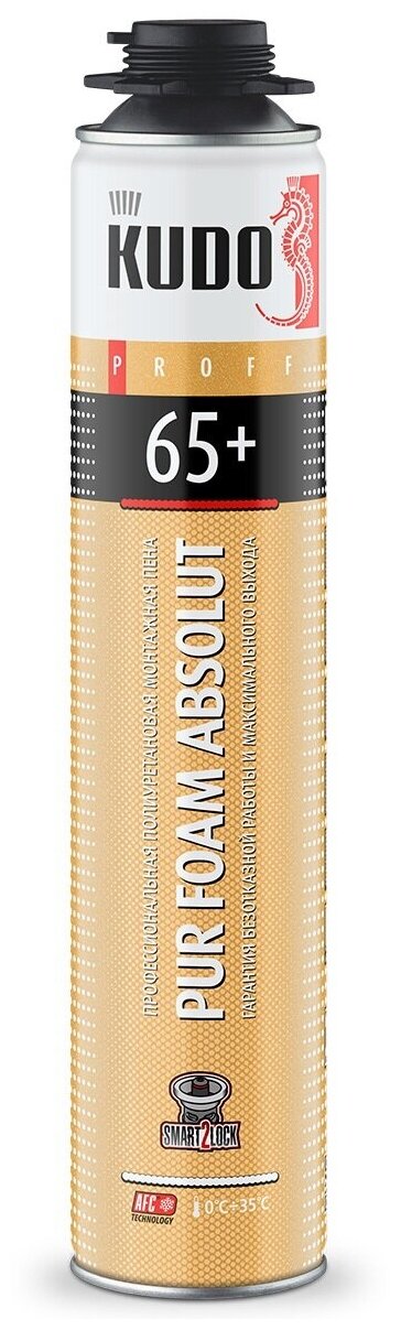ПЕНА ПИСТОЛЕТНАЯ "PROFF 65++" ПРОФИ 1000 МЛ/980 Г (12) "KUDO" - фото №20