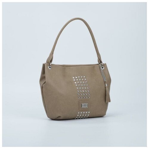 фото Сумка-мешок, отдел на молнии, наружный карман, цвет бежевый mikimarket