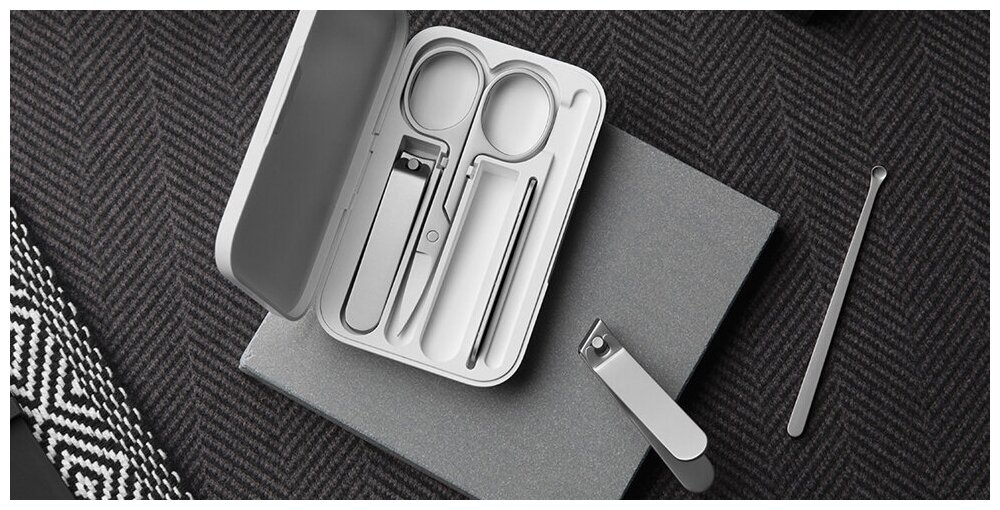 Маникюрный набор Xiaomi Mijia Nail Clipper Five Piece Set Silver (MJZJD002QW) - фото №6