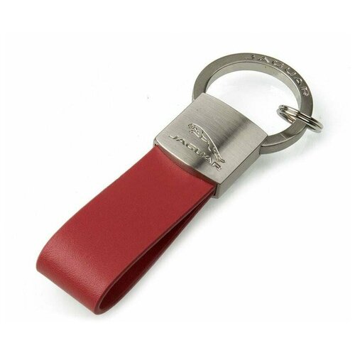 Брелок Jaguar Leather Loop Keyring, Red