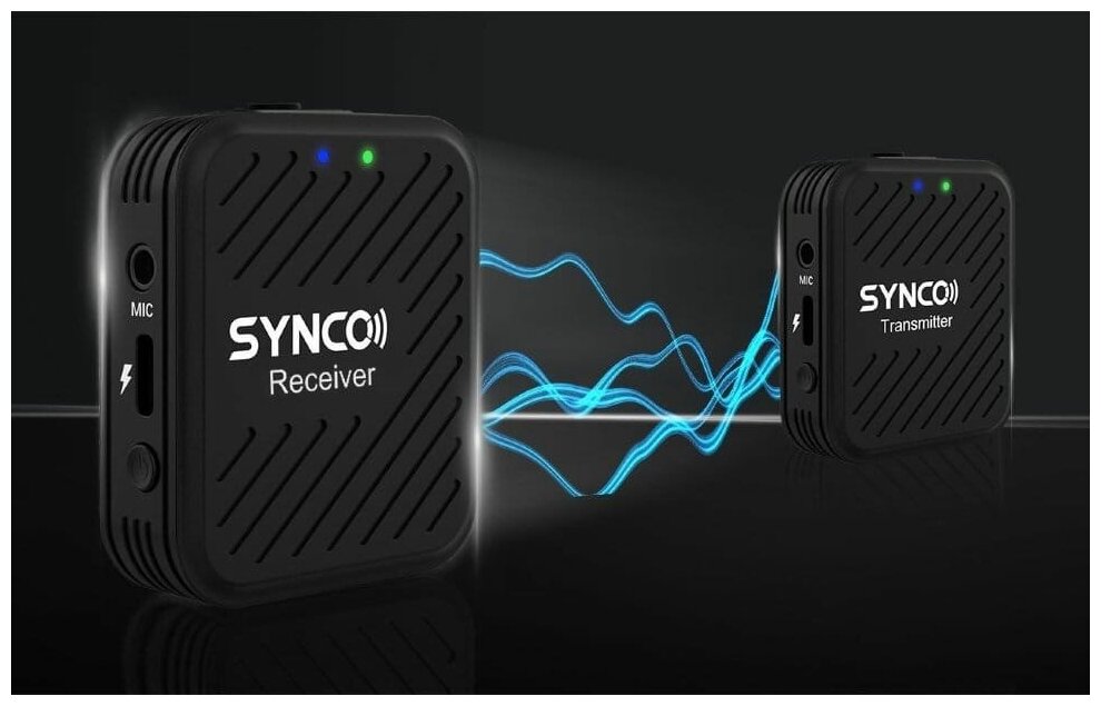 Микрофон - беспроводная микрофонная система SYNCO G1(A1) 2,4 ГГц (1 передатчик) - фотография № 16